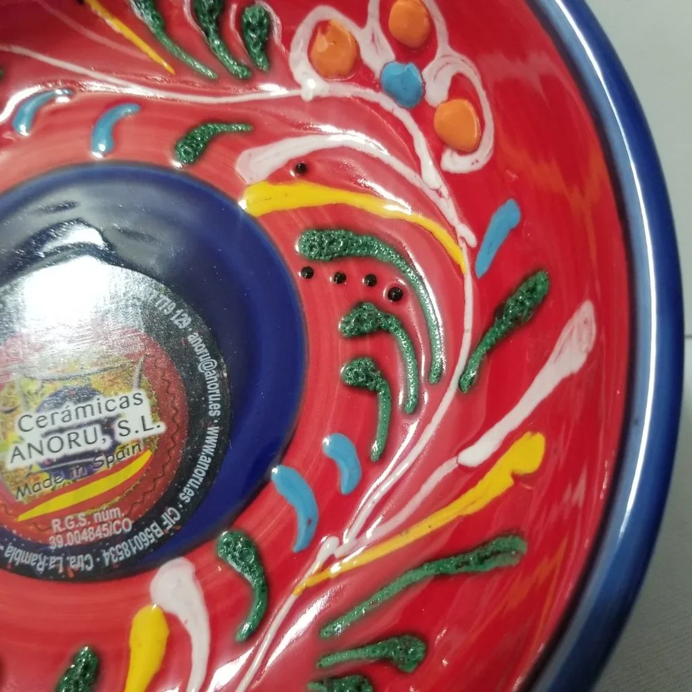 Ceramic Bowl‎ Hand Made Spain 6' New